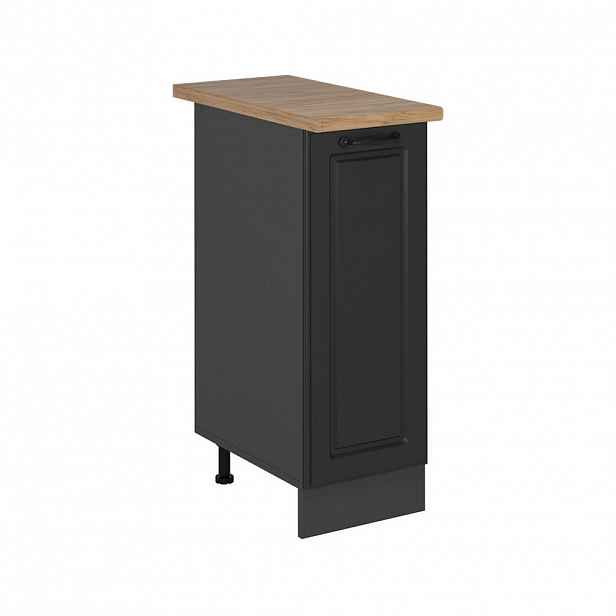 Vicco LÉKÁRNIČKOVÁ SKŘÍŇKA R-Line Antracitový venkovský dům 30 cm , PD Dub