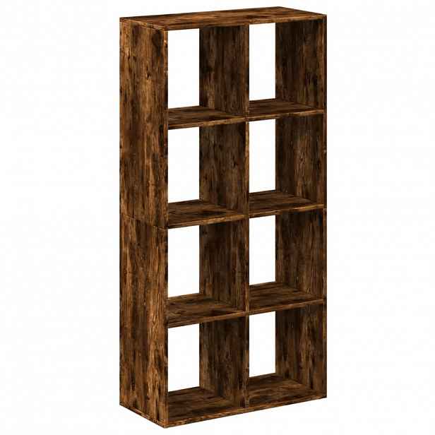 vidaXL Knihovna/dělící stěna kouřový dub 69,5x29x137,5 cm kompozit