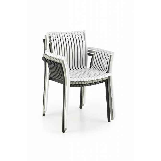 Stohovatelná jídelní židle K492 Halmar Bílá