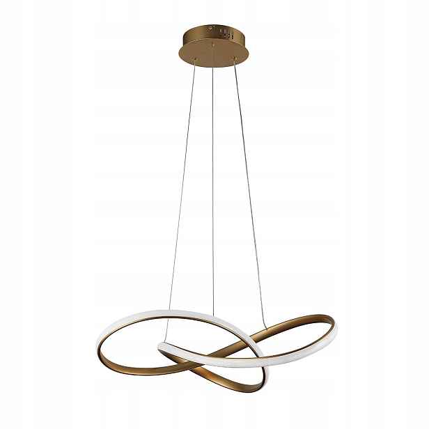 Consa, Moderní, dekorativní, zlatá závěsná Led lampa, 40W, 3400LM