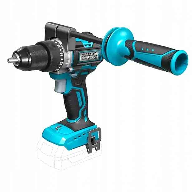 Dedra DED7139 aku bezuhlíková vrtačka 18V, 85Nm, 0-500/1800 ot./min., 13mm,