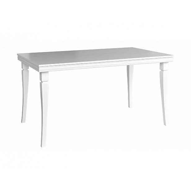 Jídelní stůl Kora ST borovice andersen bílý - 160-203 cm