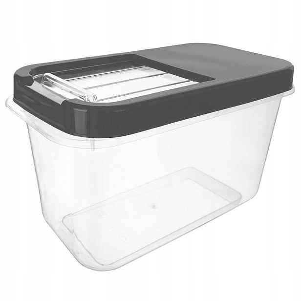 Úložný box na kapsle, prášek a krmivo šedý 10 l