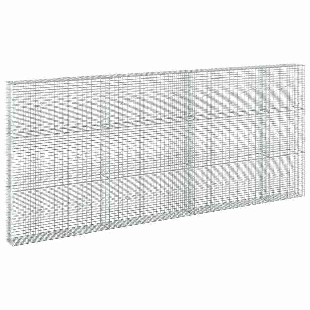 vidaXL Gabion s drátem 3,5 mm a síťkou 5x2,5 cm 350x20x150 cm