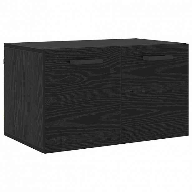 vidaXL Nástěnná skříň 60 x 36,5 x 35 cm Kompozitní dřevo Černý dub