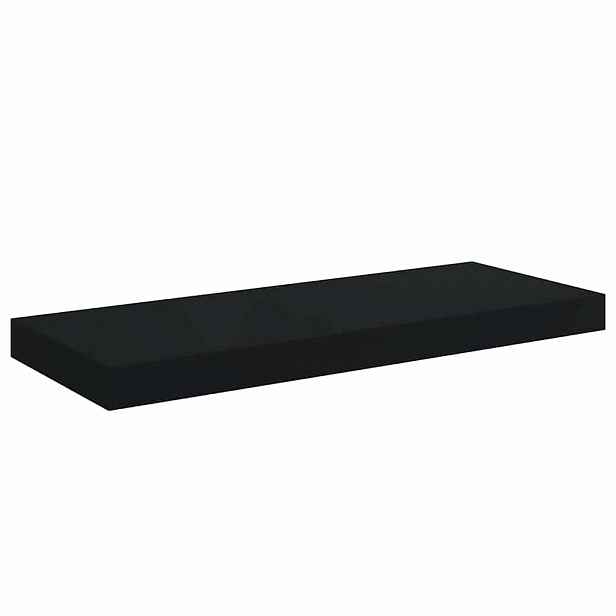 vidaXL Plovoucí nástěnná police černá 60 x 23,5 x 3,8 cm MDF