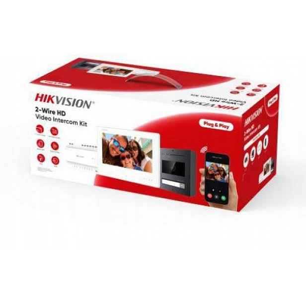 Videotelefonní sada Hikvision DS-KIS704EY/Aluminum