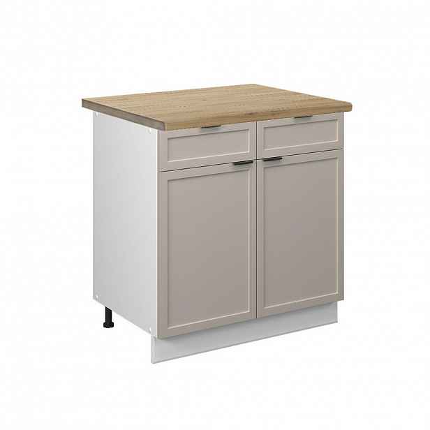 Vicco SPODNÍ SKŘÍŇKA KUCHYŇSKÉ LINKY Fame-Line GreyBeige 80 cm , PD Dub
