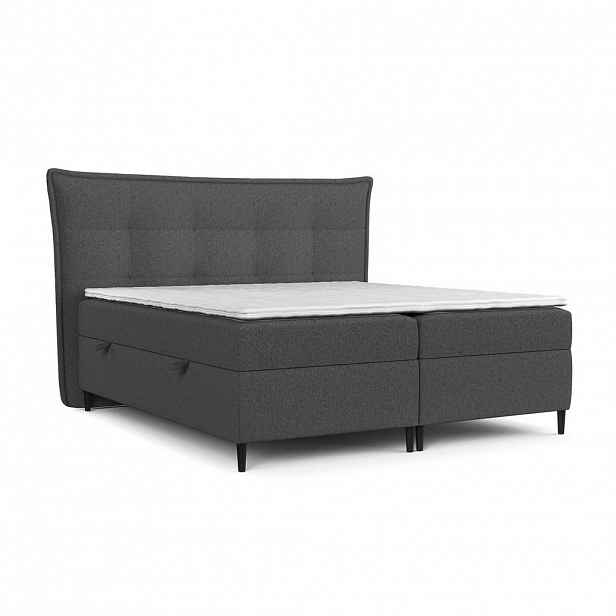 AltaBeds POSTEL BOXSPRING LAS PALMAS 160/200 cm Antracitová