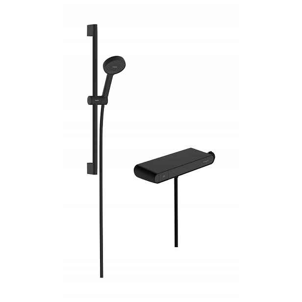 Hansgrohe Activera Select S - Sprchový set s termostatem, 2 proudy, EcoSmart, matná černá 28087670