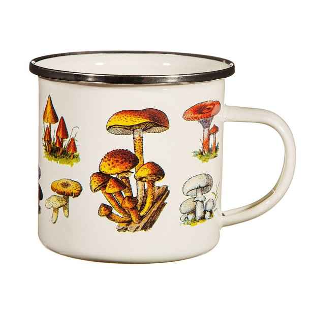 Krémový dětský hrnek ze smaltu Vintage Mushroom - Sass & Belle