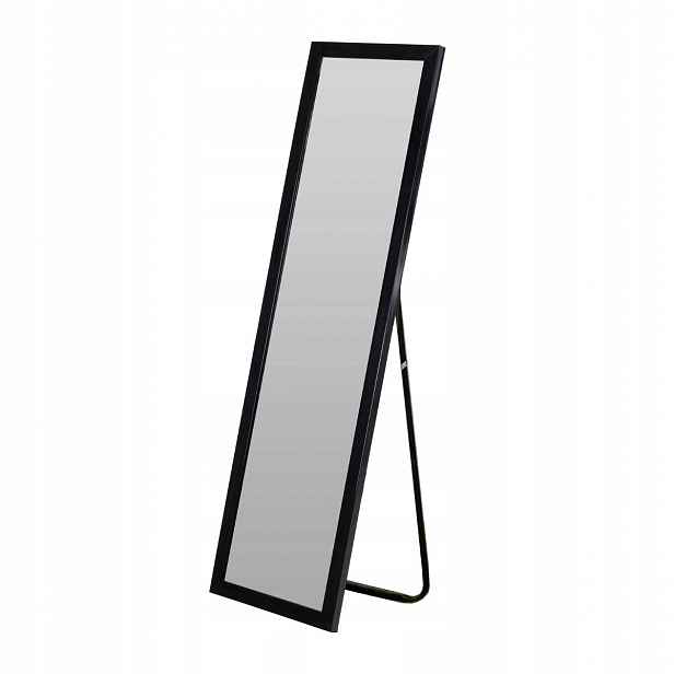 Stojací zrcadlo obdélníkové 126 cm, černé