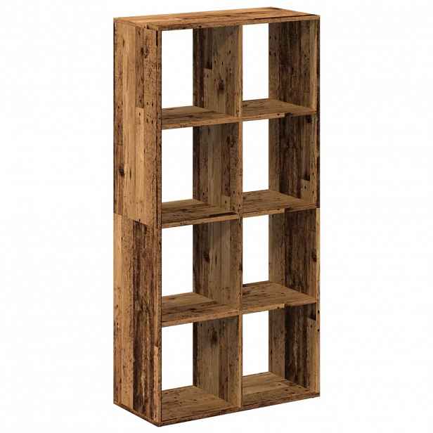 vidaXL Knihovna/dělící stěna old wood 69,5x29x137,5 cm kompozit