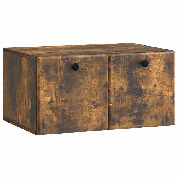 vidaXL Nástěnná TV skříň 59,5 x 41 x 30 cm Kouřový dub