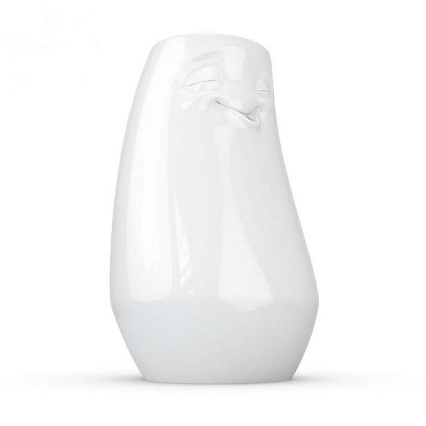 Bílá spokojená váza z porcelánu 58products