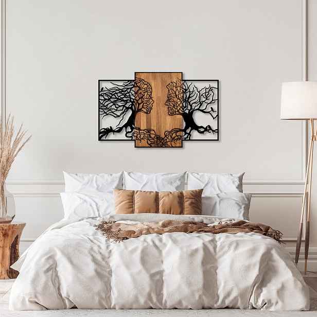 Dekorativní dřevěný doplněk na zeď Tree Love - 312