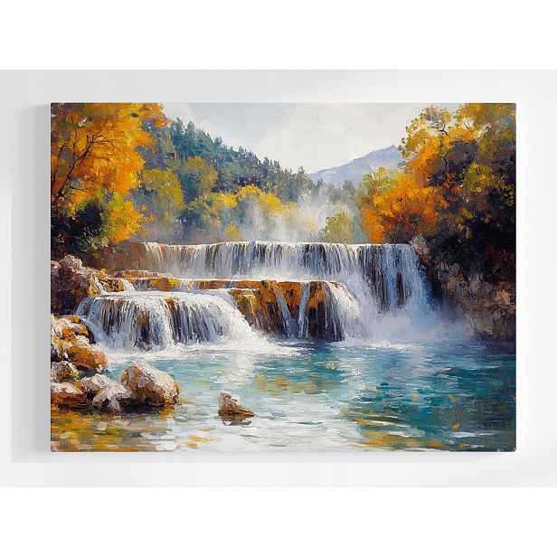 Plakát Krajina Chorvatsko Park Krka Vodopád Podzim 100x75