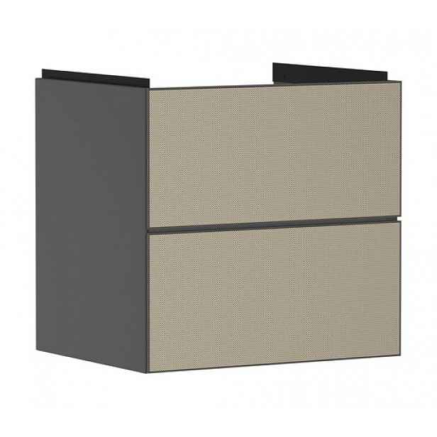 Skříňka pod umyvadlo bez umyvadla Hansgrohe Xevolos E 58x57,5x47,5 cm břidlicová matná šedá mat 54177390