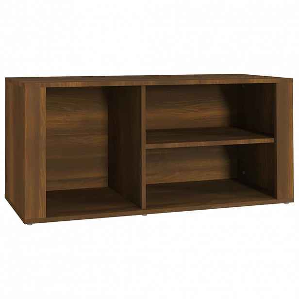 vidaXL Botník hnědý dub 100x35x45 cm kompozitní dřevo