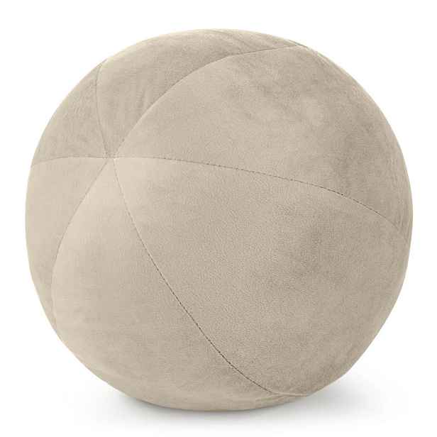Dekorační polštářová koule - objímací polštář GAJANA světle béžová Ø 24 cm Mybesthome