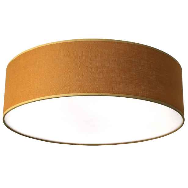 Stropní Svítidlo Stropní Svítidlo Lněné Stínidlo Oranžová 40 CM Do Ložnice Obývacího Pokoje
