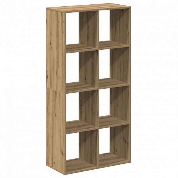 vidaXL Knihovna/dělící stěna dub artisan 69,5x29x137,5 cm kompozit