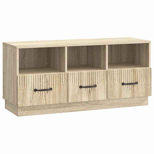 vidaXL Televizní skříň Dub sonoma 102 x 34,5 x 47 cm Kompozitní dřevo