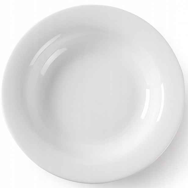 Hluboký talíř na polévku Optima bílý porcelán průměr 220 mm sada 12 Ks Hen