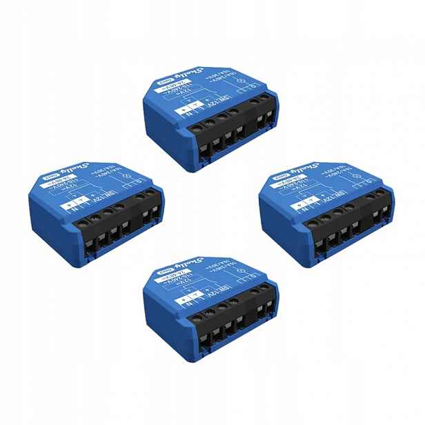 Sada 4 ovladačů Shelly 1 Gen3 WiFi/Bluetooth