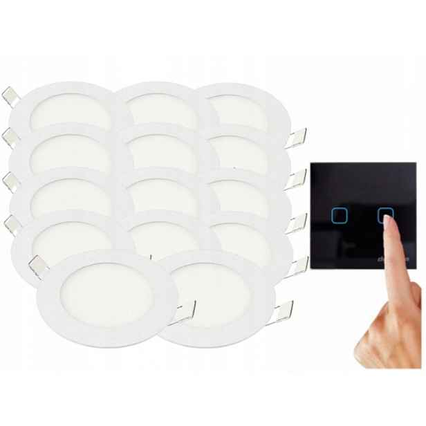 Sada stropních svítidel Halogen 3W 14x spínač