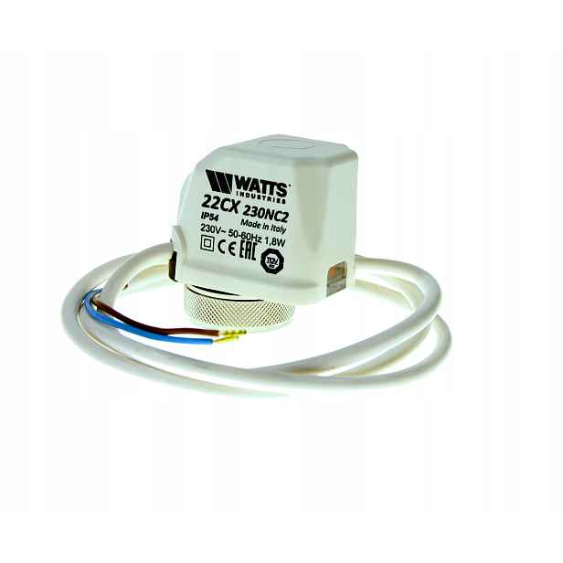 Tepelný aktuátor Nc Watts M30x1,5 230 Podlahová