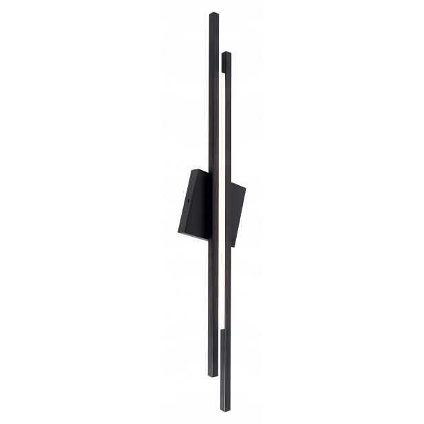 Vector Duo – lineární nástěnné svítidlo 90 cm, moderní, moderní, černá barva