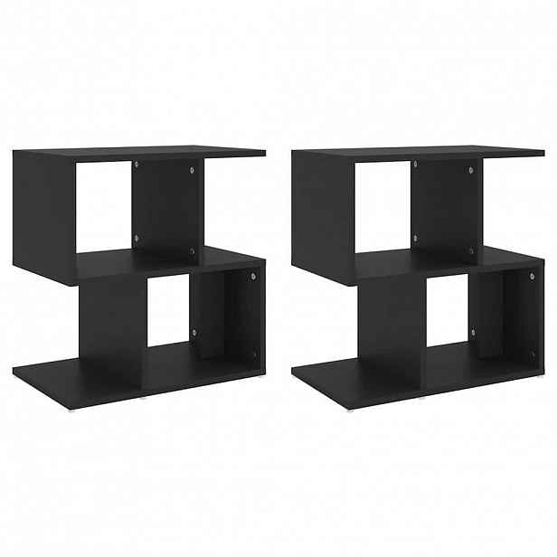 vidaXL Noční stolky 2 ks černé 50 x 30 x 51,5 cm kompozitní dřevo