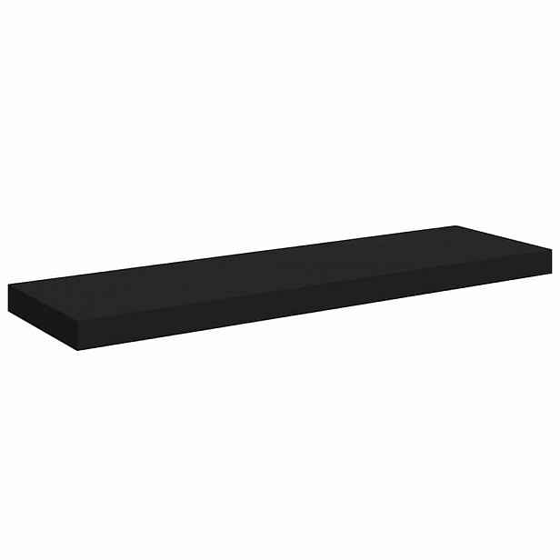 vidaXL Plovoucí nástěnná police černá 80 x 23,5 x 3,8 cm MDF