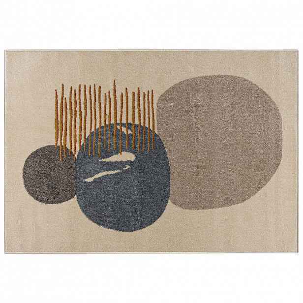Mazovia KOBEREC béžový geometrický - 120 x 170 cm