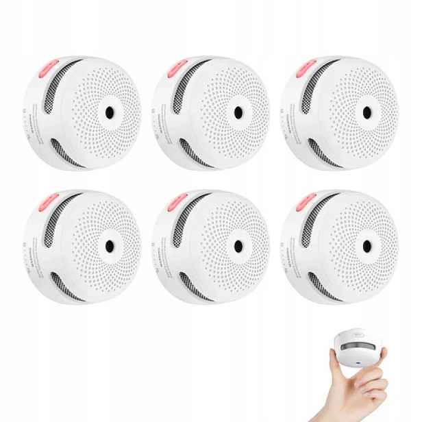 Detektor Kouře Detektor Čadu Bezpečnostní Alarm X-sense XS01 Sada 6 Ks
