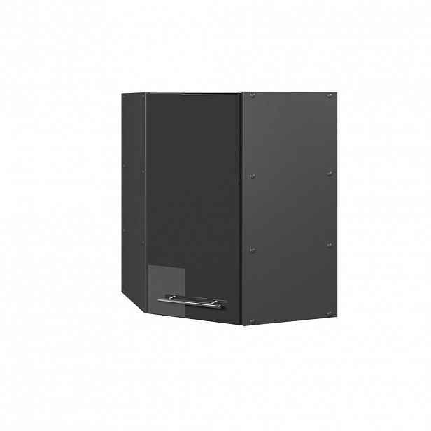 Vicco ROHOVÝ VĚŠÁK NA STĚNU Fame-Line Antracitový vysoký lesk 57 cm