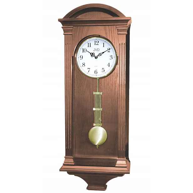 Hnědé Dřevěné Nástěnné Hodiny S Kuranty Jvd N9317.2 Westminster