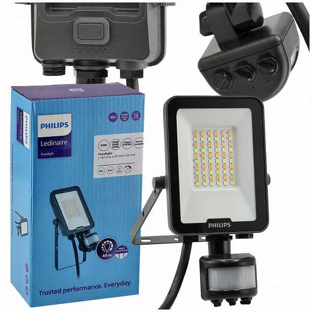 Halogenový Led reflektor Philips 20W 2400lm Cct s pohybovým senzorem