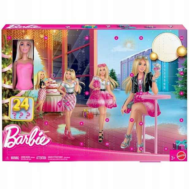 Mattel Barbie Módní adventní kalendář 2025 JFL63