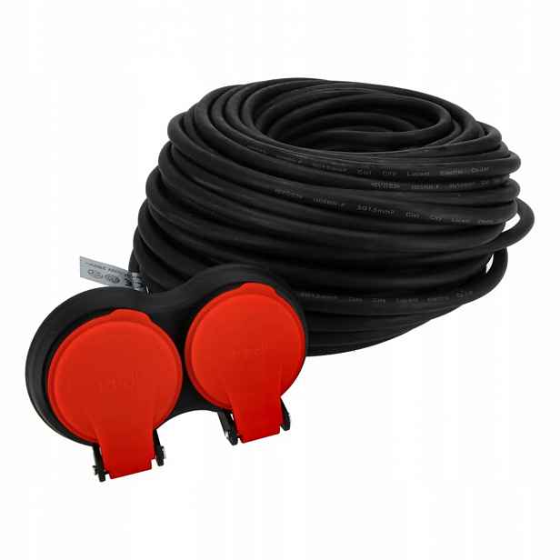 Prodlužovací Kabel 30 m 2 gumové zásuvky 3x1,5 mm IP44 Schmith