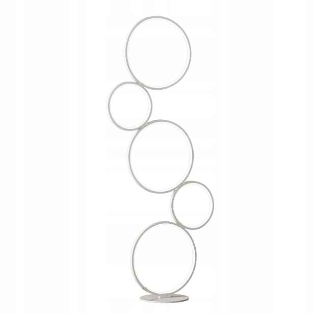 Stojací podlahová lampa s designovými kroužky Trio