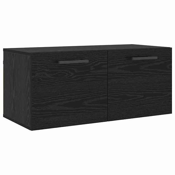 vidaXL Nástěnná skříňka 80 x 36.5 x 35 cm Kompozitní dřevo Černý dub