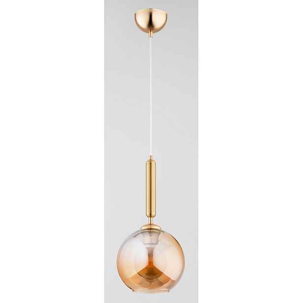 Alfa Závěsná lampa Zlatá skleněná koule Ø20 cm 1xE27 15W Grall