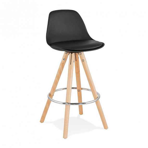 Černá barová židle Kokoon Anau, výška sedu 64 cm