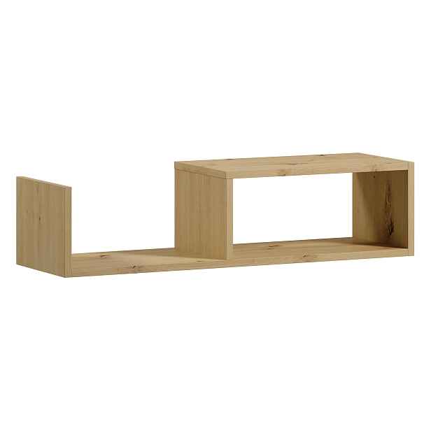 Eltap Nástěnná police Vellia 80 cm dub Artisan