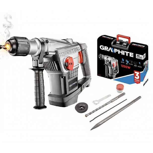 Graphite Příklepové Kladivo Sds Max 10J 1250W 58G874