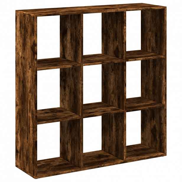 vidaXL Knihovna/dělící stěna kouřový dub 102x29x103,5 cm kompozit