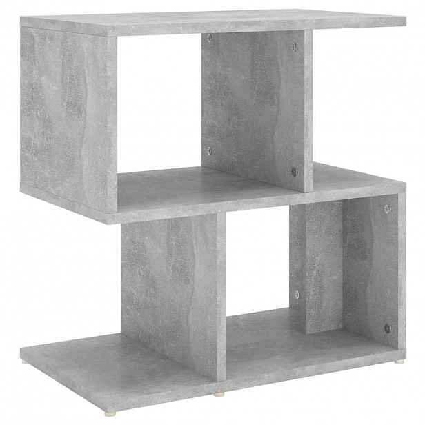 vidaXL Noční stolek betonově šedý 50 x 30 x 51,5 cm kompozitní dřevo