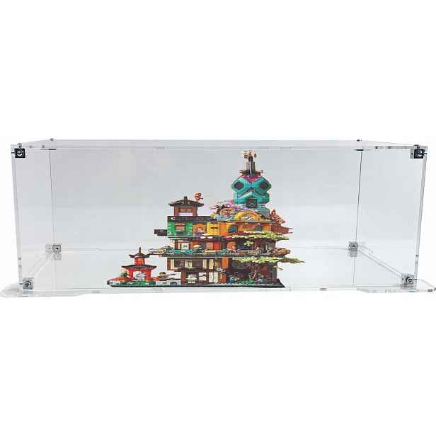 Vitrína s podstavcem pro stavebnici Lego 71741 Ninjago Zahrady města Ninjago